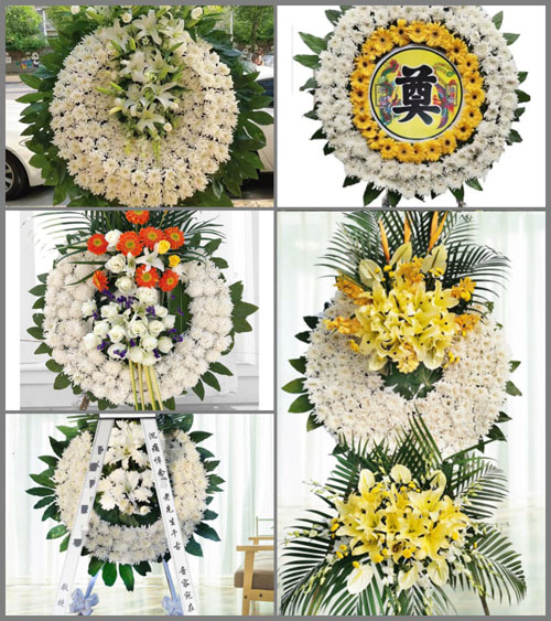 天津西青区王稳庄镇花圈速递